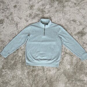 Men's Sky Blue Quarter Zip Sweater